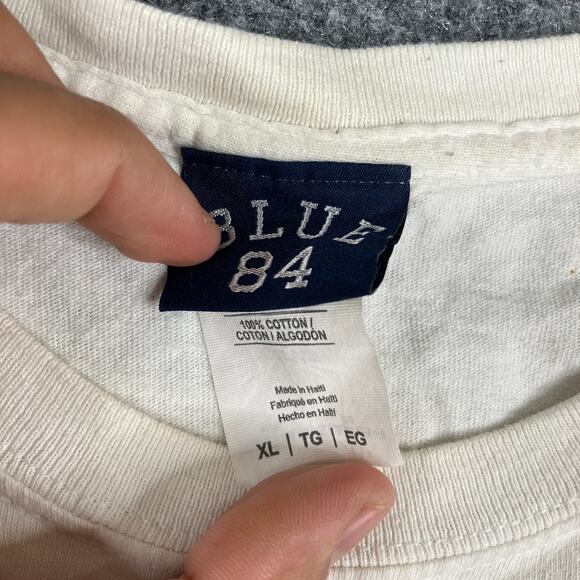 Blue 84 T-Shirt Mens XL White 2017 College World Series Omaha Baseball - Picture 3 of 7